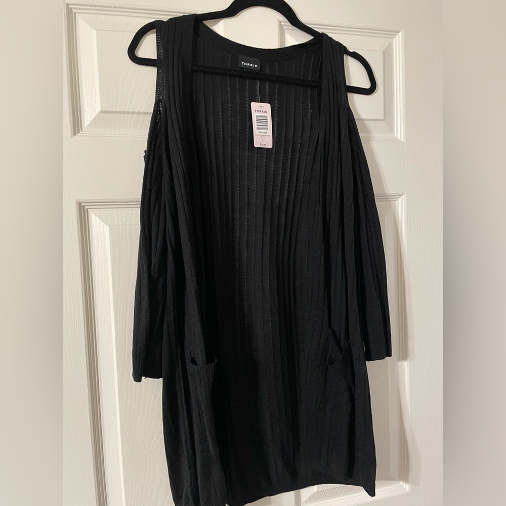 Plus Size Cold-Shoulder Cardigan - NWT.